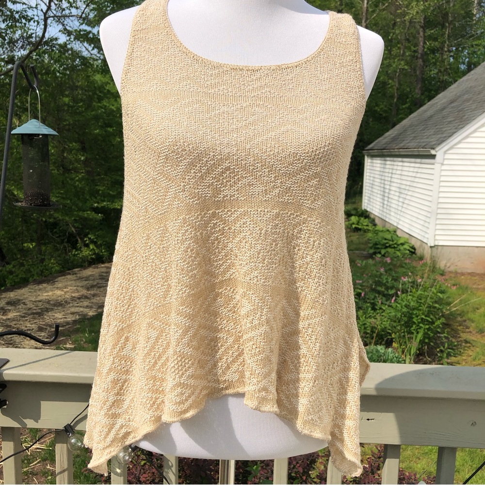Sweet N Sinful Beige Knit Tank